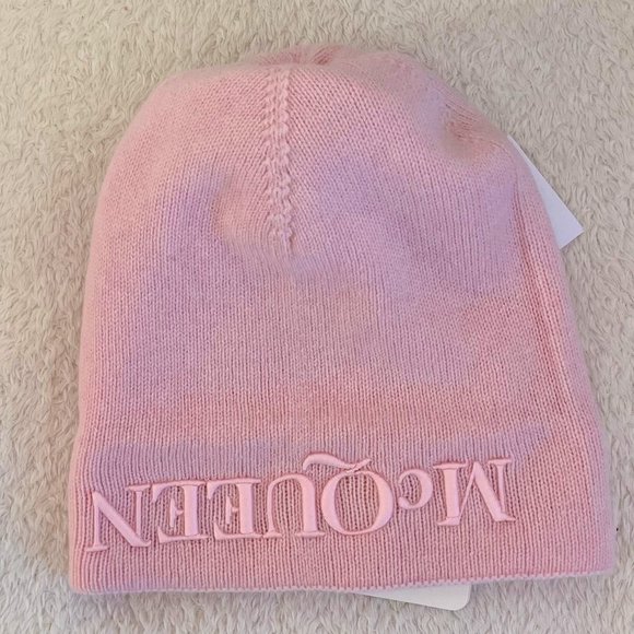 Alexander McQueen Beanie Pink Pompom Wool & Cashmere main image 8